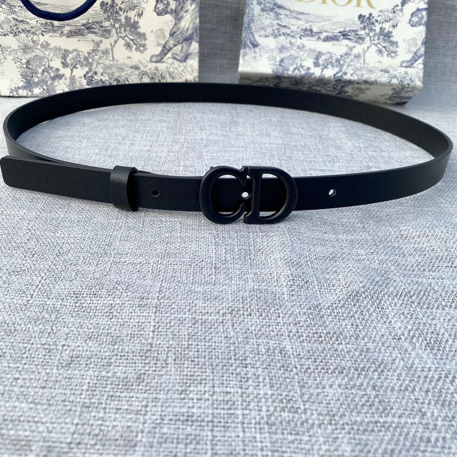 DIOR 26S BELT 20 MM IN BLACK CALFSKIN 673571