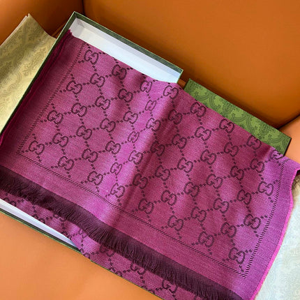 GUCCI 25S SCARF 180 IN WOOL 644857