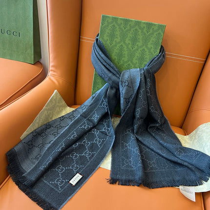 GUCCI 25S SCARF 180 IN WOOL 644858