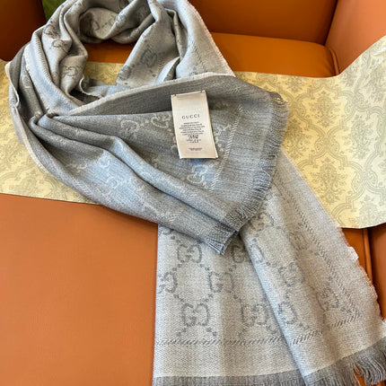 GUCCI 25S SCARF 180 IN WOOL 644856