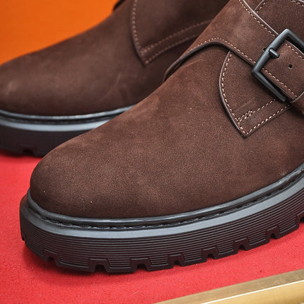 HM MONK STRAP BROWN SUEDE