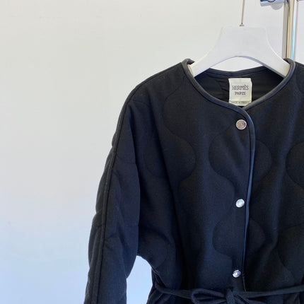 HERMES 25S REVERSIBLE SHORT COTTON COAT 129