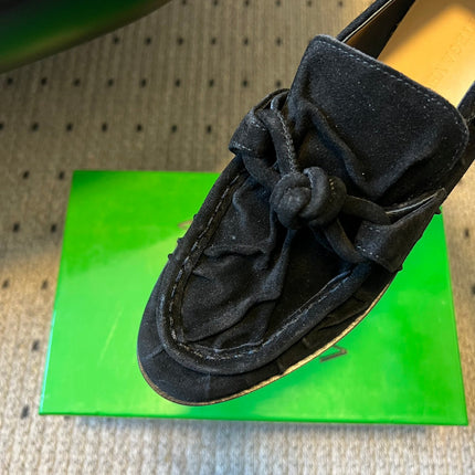 BOTTEGA VENETA 26S LOAFERS IN BLACK SUEDE