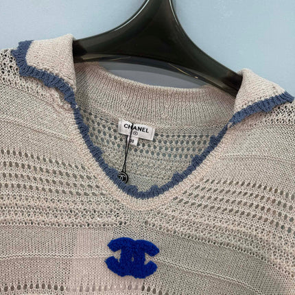 CHANEL 26S SHORT-SLEEVE KNIT TOP 1462