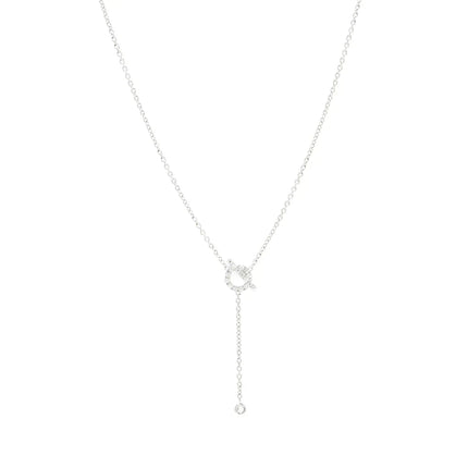 FINESSE SILVER DIAMOND NECKLACE