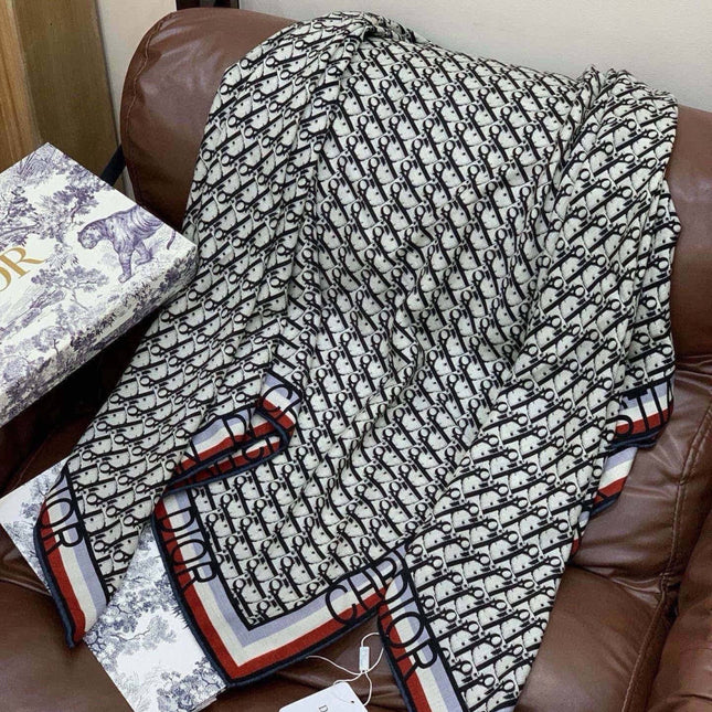 DIOR 26S SCARF 140CM IN CASHMERE SILK 311937