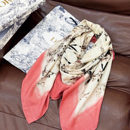 DIOR 26S SCARF 140CM IN CASHMERE SILK 311969