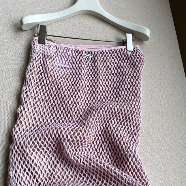 PRADA 26S OPEN-KNIT MIDI SKIRT 1198