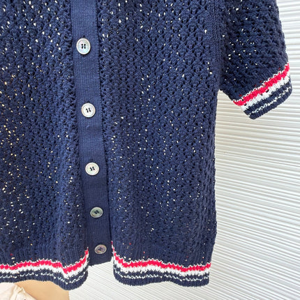 THOM 26S SHORT-SLEEVED KNIT POLO SHIRT STYLE 152