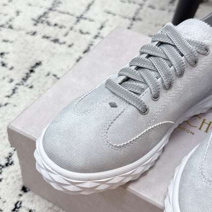 JIMMY CHOO 26S SNEAKERS IN GREY SUEDE