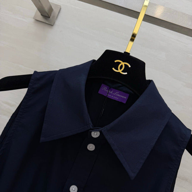 RALPH LAUREN 26S SLEEVELESS SHIRT DRESS 485