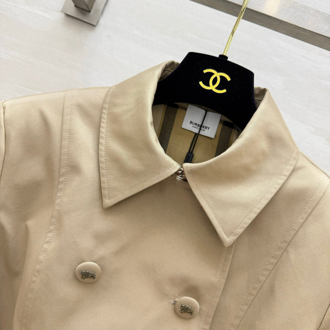BURBERRY 26S PEPLUM TRENCH JACKET 526
