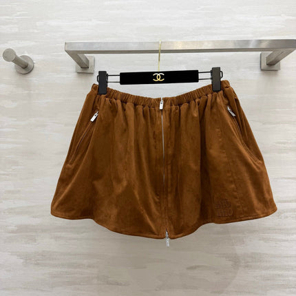 MIUMIU 26S ZIP-UP MINI SKIRT 1599