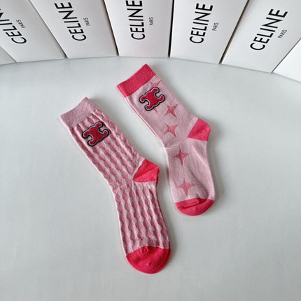 CELINE 26S CREW SOCKS 494264 (1 BOX)