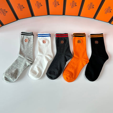 HERMES 26S CREW SOCKS 270771 (1 BOX)