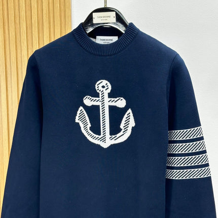 THOM 26S ROUND-NECK KNIT SWEATER 347