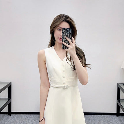 DIOR 25S SLEEVELESS DRESS WITH BELT STYLE 305