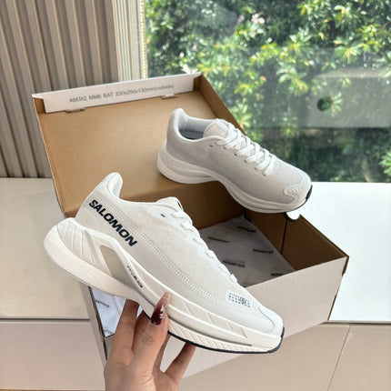 ALO 25S SALOMON SPECTUR SNEAKER IN WHITE FABRIC