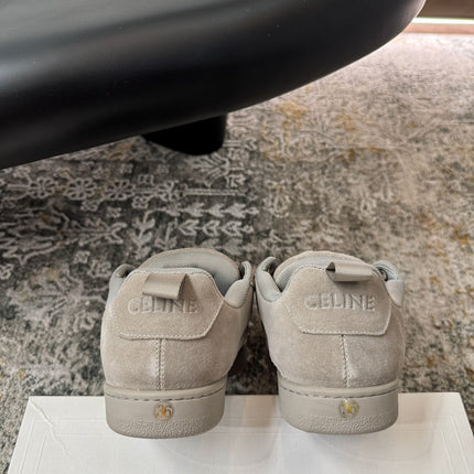 CELINE 26S SNEAKER IN GREY SUEDE