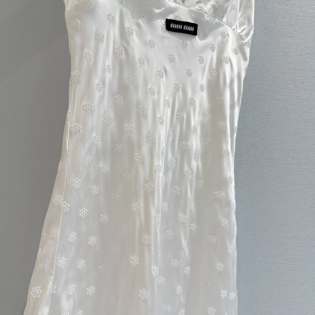 MIUMIU 26S V-NECK SLIP DRESS 1533