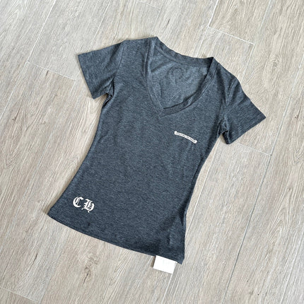 CHROME HEARTS 26S V-NECK SHORT-SLEEVE T-SHIRT 012