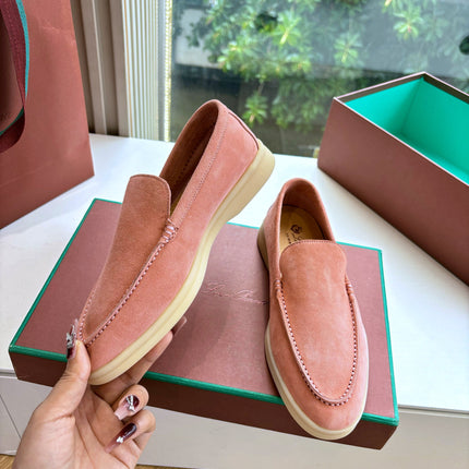 LP LOAFERS 25S IN PEACH PINK CASHMERE