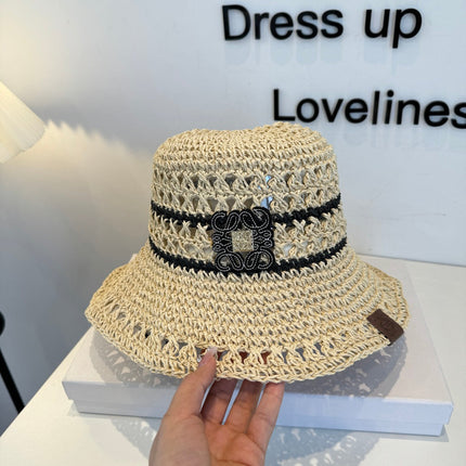 LOEWE 26S RAFFIA BUCKET HAT STYLE 209