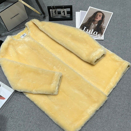 CHANEL 25S SHEEP FUR COAT 504