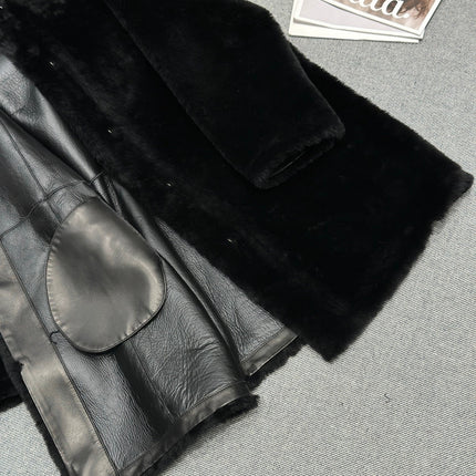 CHANEL 25S SHEEP FUR COAT 505