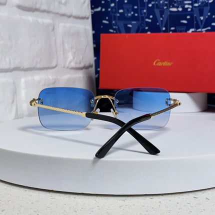 CARTIER 26S RIMLESS RECTANGULAR FRAME IN METAL 434047