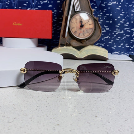CARTIER 26S RIMLESS RECTANGULAR FRAME IN METAL 434049