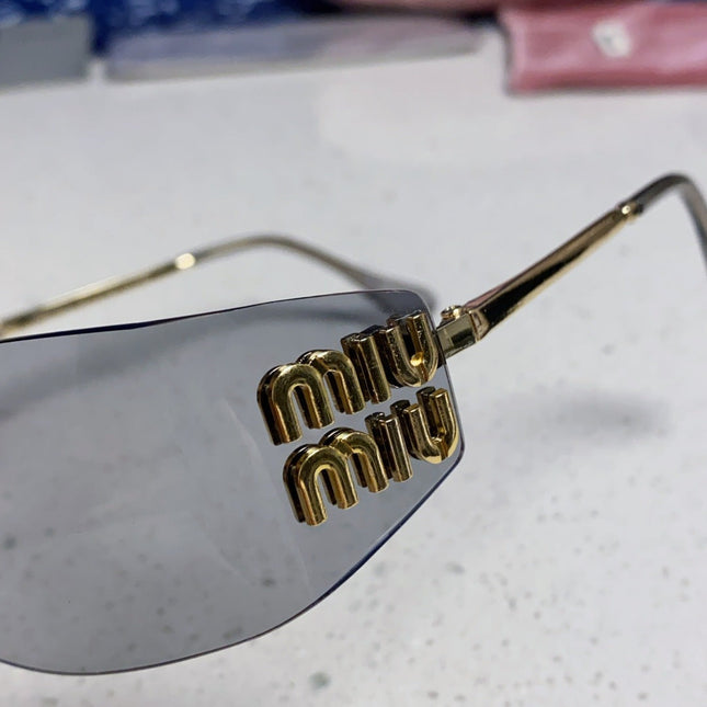 MIUMIU 26S SHIELD FRAME IN METAL 436116