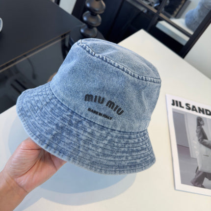 MIUMIU 26S DENIM BUCKET HAT 340423