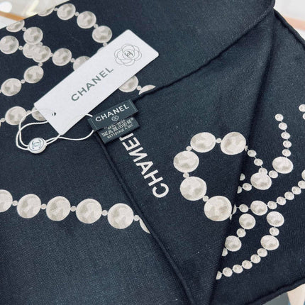 CHANEL 25S SCARF 140 IN CASHMERE 991649