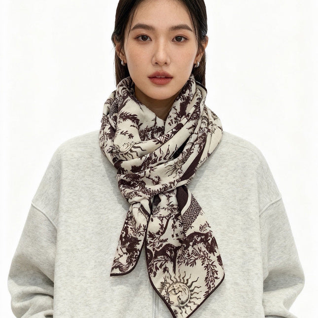 DIOR 26S SCARF 135CM IN CASHMERE SILK 304711