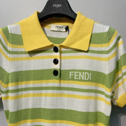 FENDI 26S SHORT SLEEVE POLO SHIRT 102