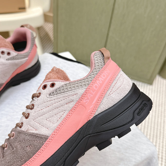 ALO 25S SALOMON X-ALP LTR SNEAKER IN MAUVE PINK SUEDE