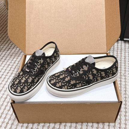 DIOR 26S SALTWIND SNEAKER IN BROWN BLACK FABRIC
