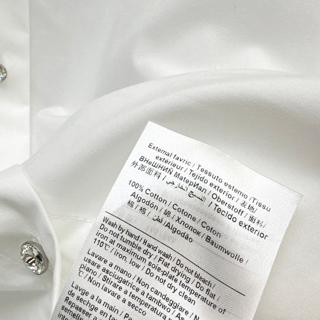 VALENTINO 26S PETER PAN COLLAR SHIRT WITH BOW STYLE 57