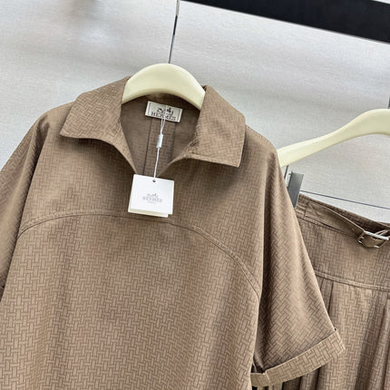 HERMES 26S SHIRT AND SKIRT SET 523