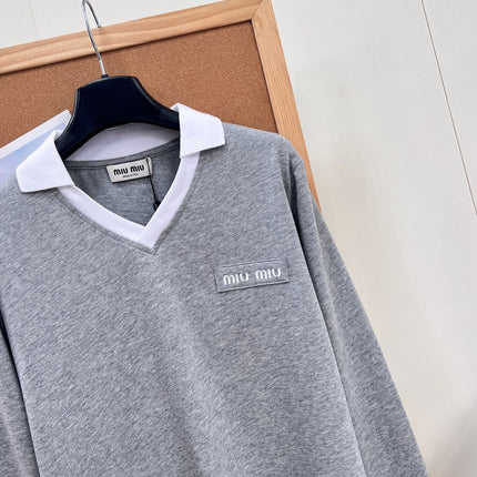 MIUMIU 26S LONG-SLEEVE POLO SHIRT 1413