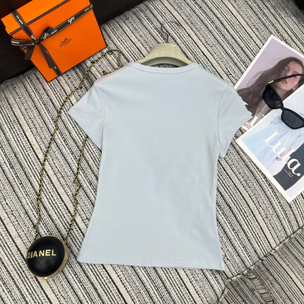 HERMES 26S SHORT SLEEVED CREW NECK T-SHIRT 494