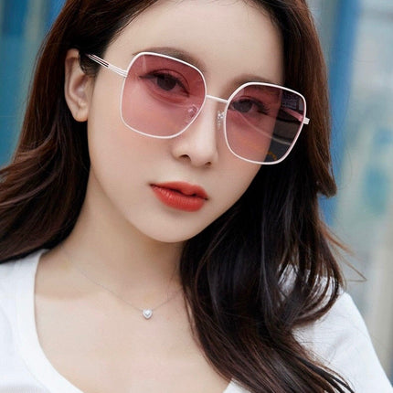 SQUARE FRAME SUNGLASSES G22201 IN METAL