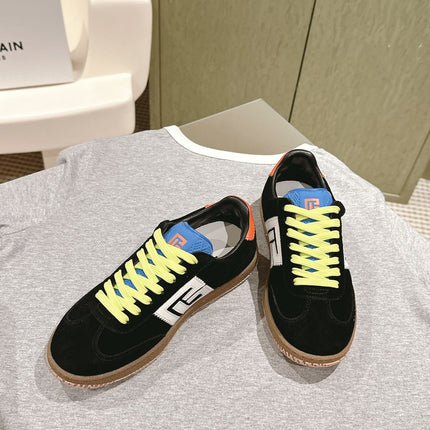 BALMAIN 26S SNEAKERS IN BLACK SUEDE
