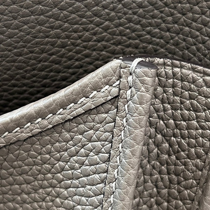 HM 26S EVELYNE BAG 29CM IN DARK BROWN CALFSKIN