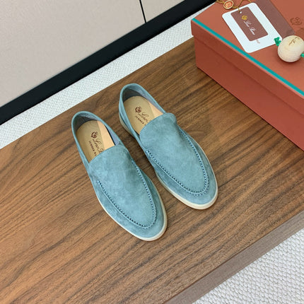 LP LOAFERS 25S IN SKY BLUE SUEDE