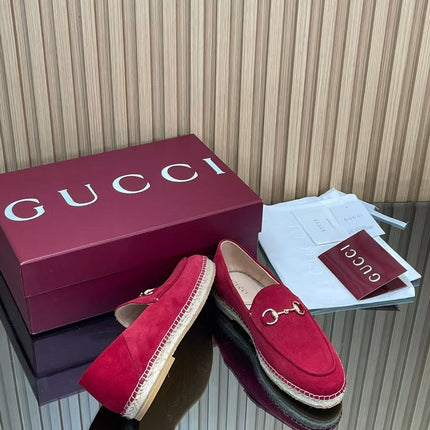 GUCCI 26S LOAFER IN DARK RED SUEDE