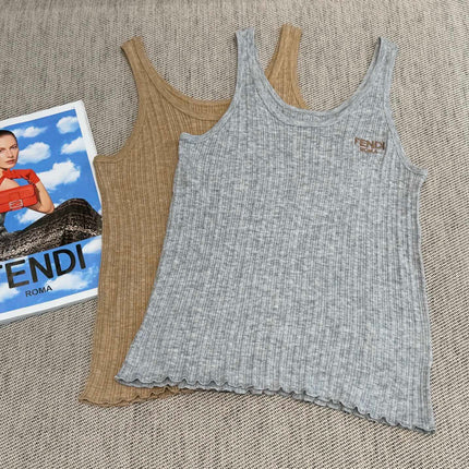 Fendi Tank Top Wool Fabric 232704