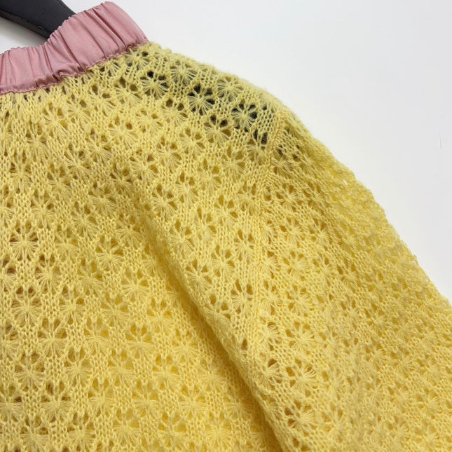 VALENTINO 26S SHORT-SLEEVE KNIT SWEATER 334