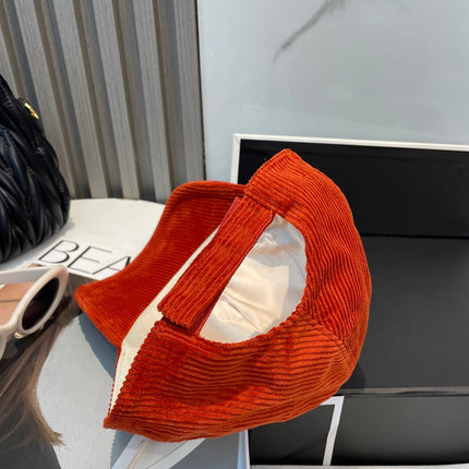 MIUMIU BASEBALL CAP IN ORANGE VELVET